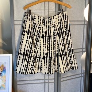 Anthropologie soft corduroy geometric skirt